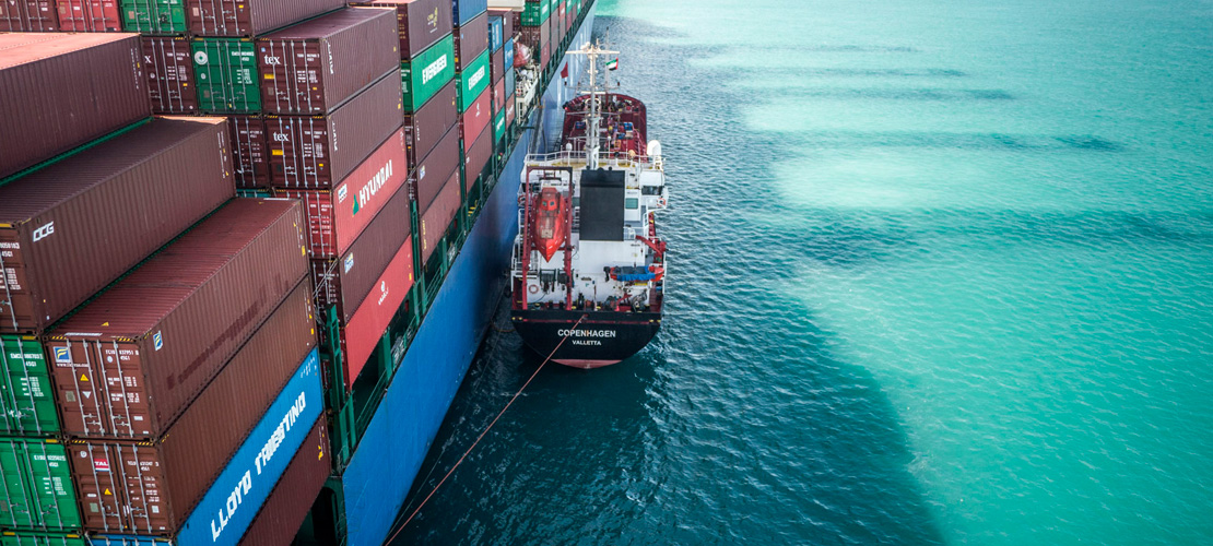 M/T Copenhagen alongside container ship, Dubai